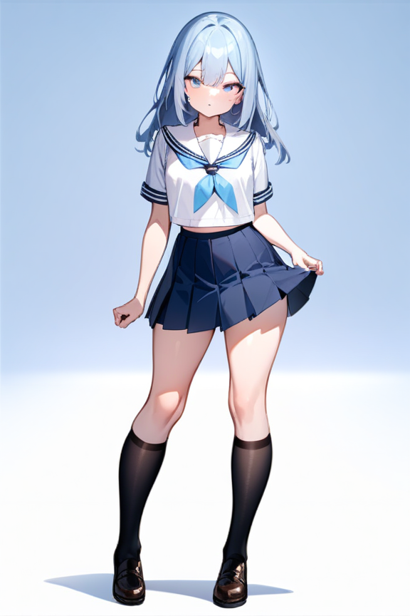 夏服セーラー服のプロンプト
