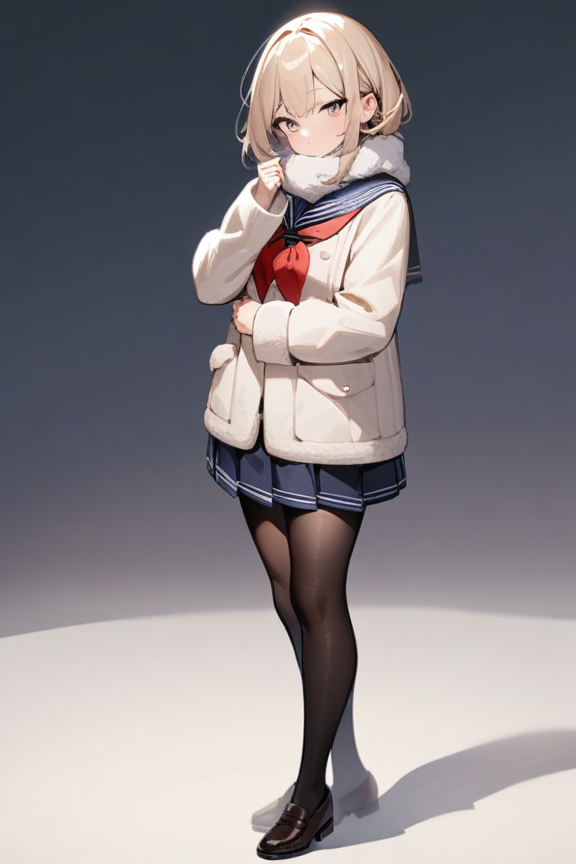 冬服セーラー服のプロンプト
