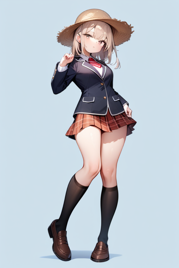 イギリス風制服のプロンプト