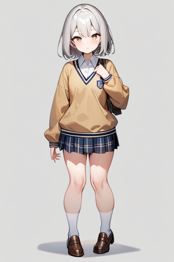 アメリカ風制服のプロンプト