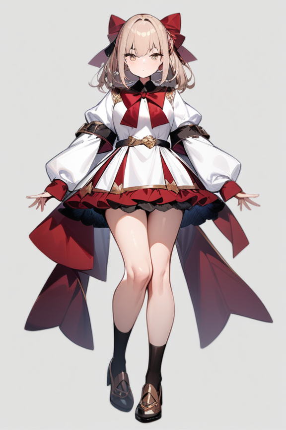 装飾多めの学生服のプロンプト