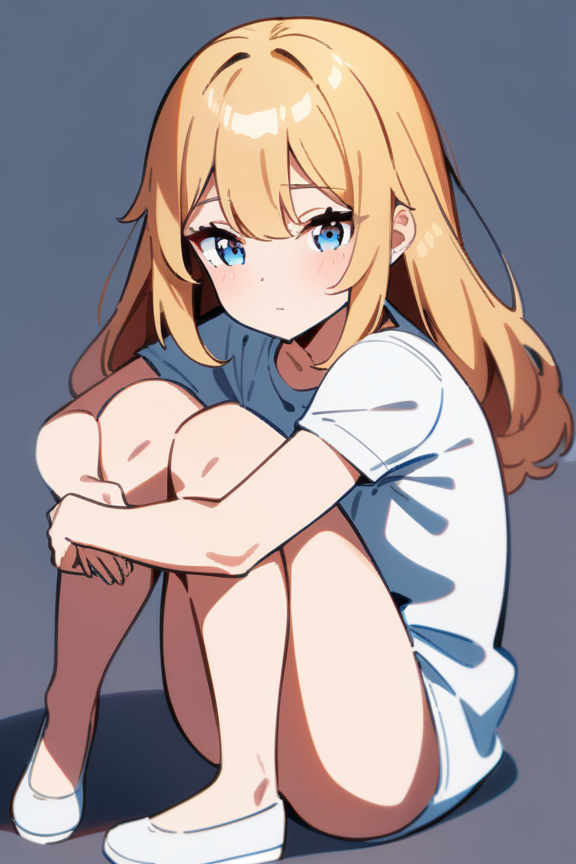 体育座りのプロンプト