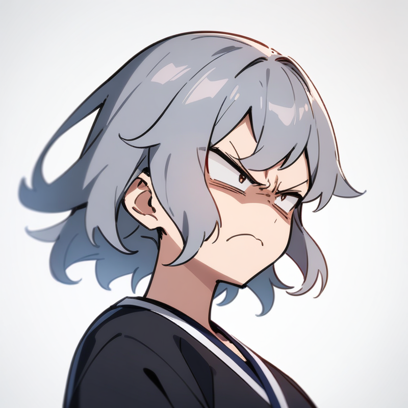 怒り顔のプロンプト