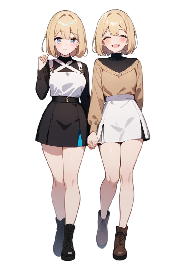 恋人つなぎのプロンプト