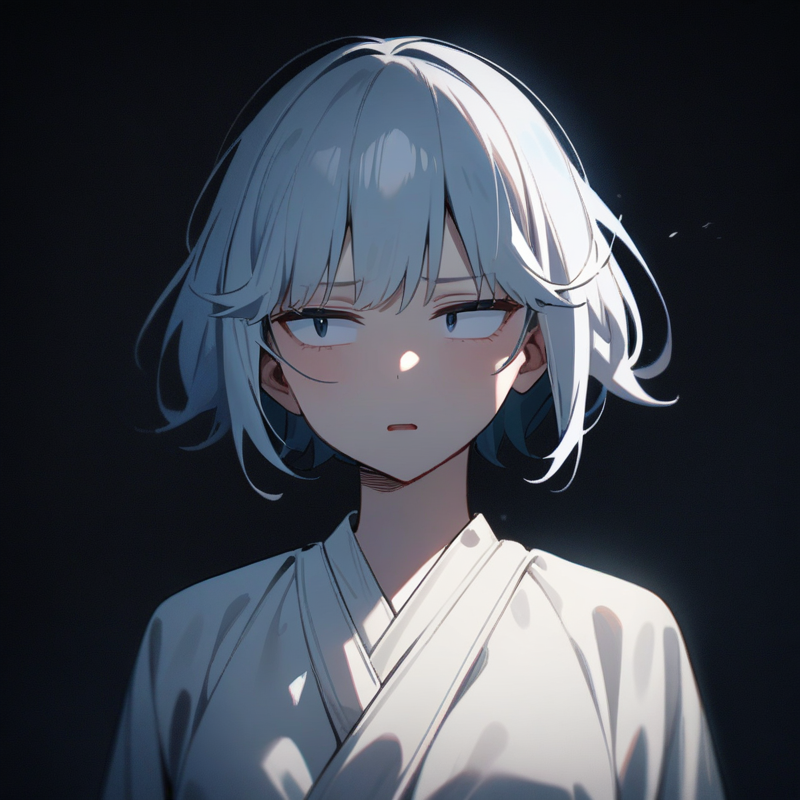 驚いて固まるのプロンプト